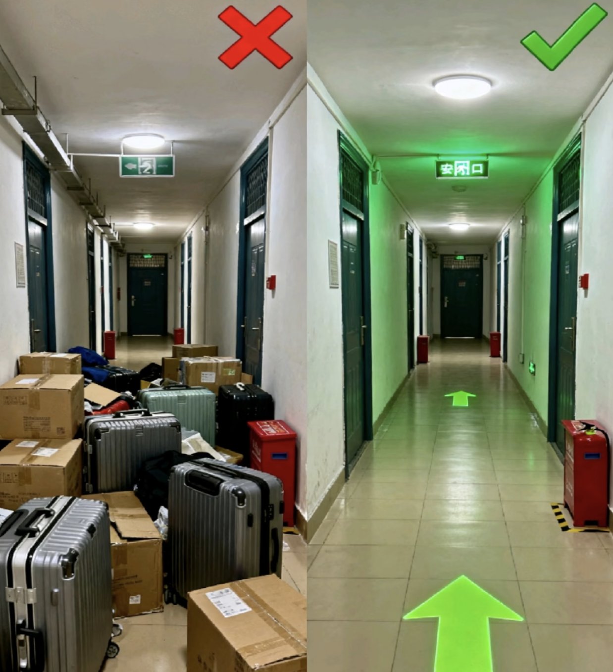 消防和疏散通道的四个关键点
